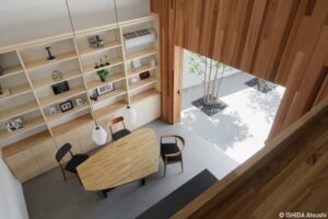 片流れ屋根とフラット屋根を組合わせたスタイリッシュなデザイン住宅　O様